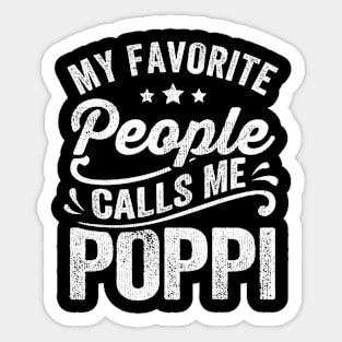 My Favorite People Calls Me Poppi Sticker